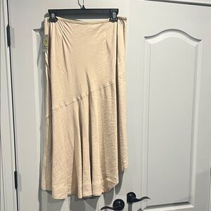 Chic Asymmetrical Cream Skirt